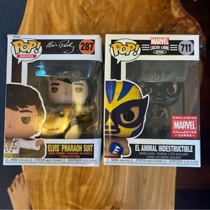 Funko Pop Elvis in White and Gold Pharaoh Suit